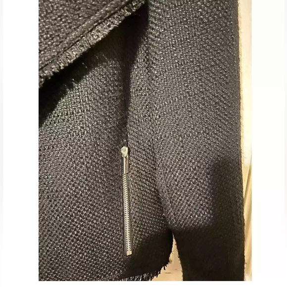 Saks Fifth Avenue Black Tweed Jacket - Picture 5 of 11